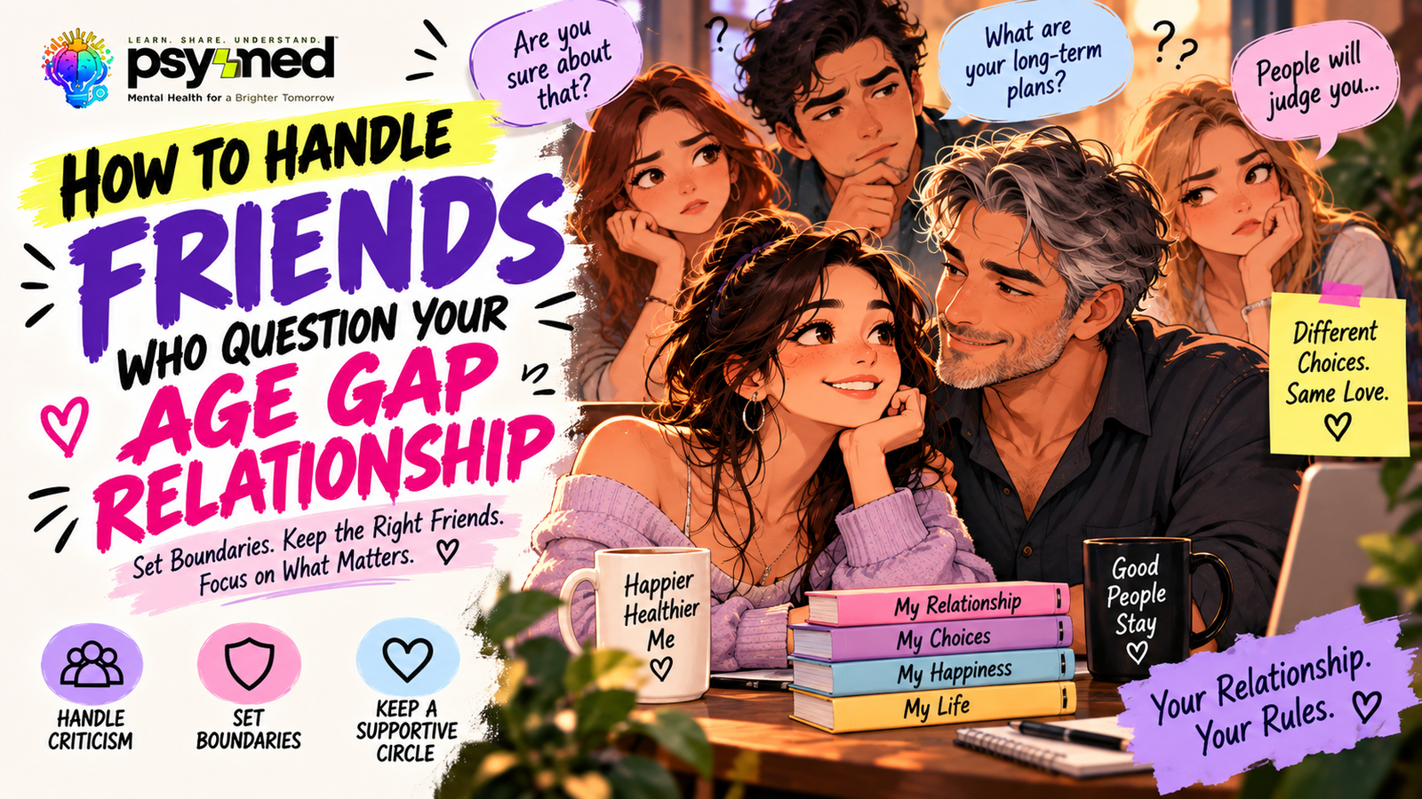 How to handle friends who question your age gap relationship