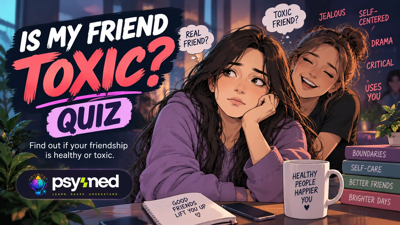 Is My Friend Toxic Quiz showing signs of an unhealthy or toxic friendship
