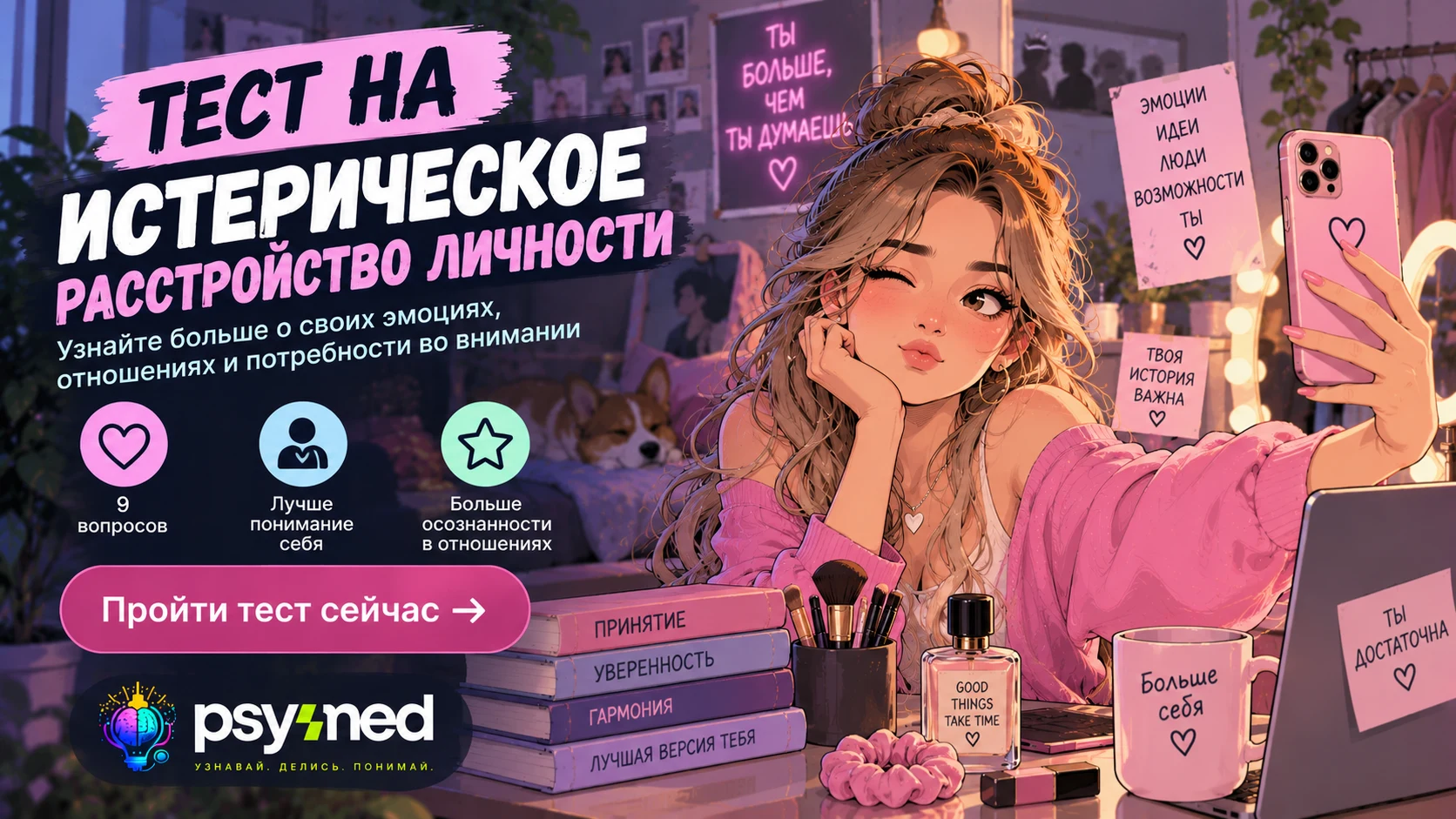 Тест на истерическое расстройство личности
