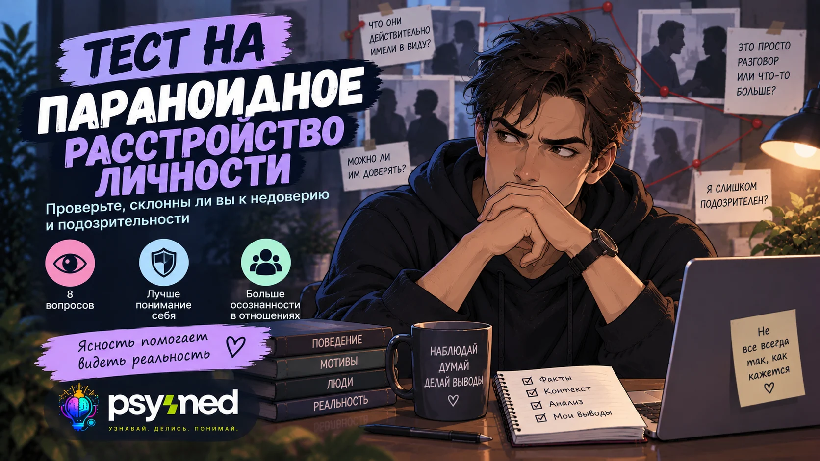 Тест на параноидное расстройство личности