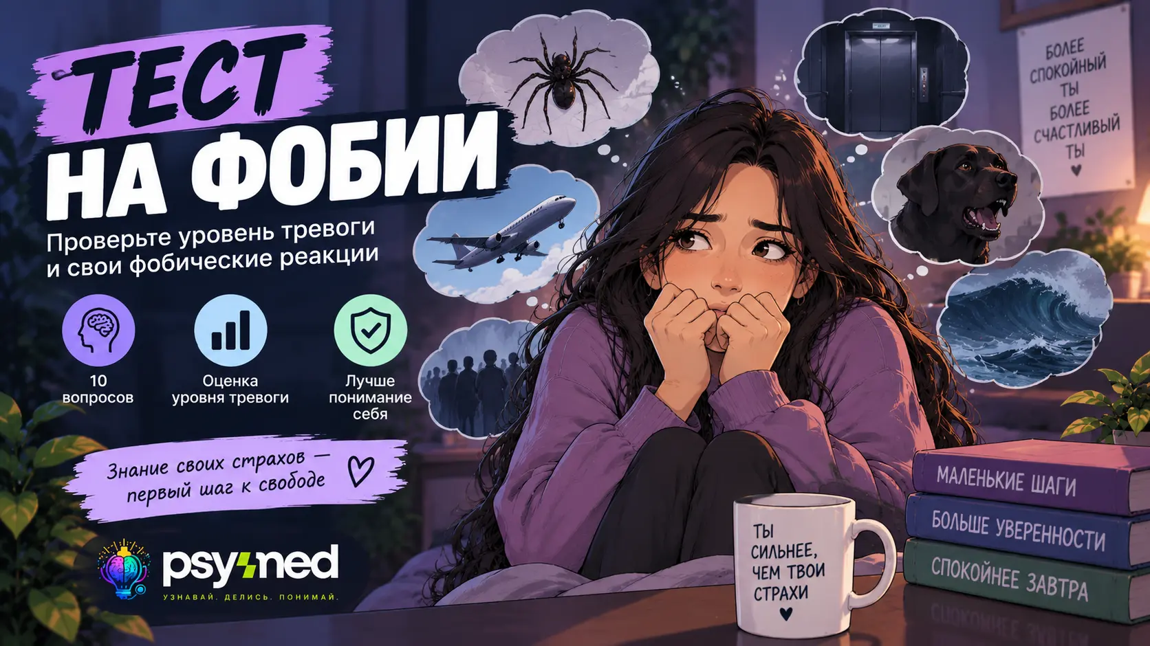 Тест на тревогу и фобии
