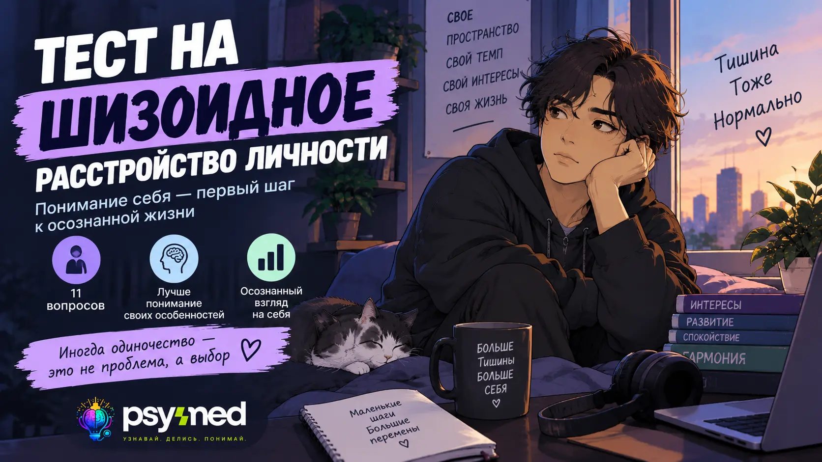 Тест на шизоидное расстройство личности
